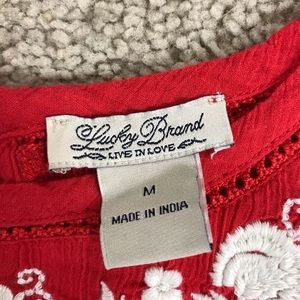 Lucky Brand Tops - Lucky Brand Red Tank Top - Like New Never Worn Lucky Brand Tops - Lucky Brand Red Tank Top - Like New Never Worn